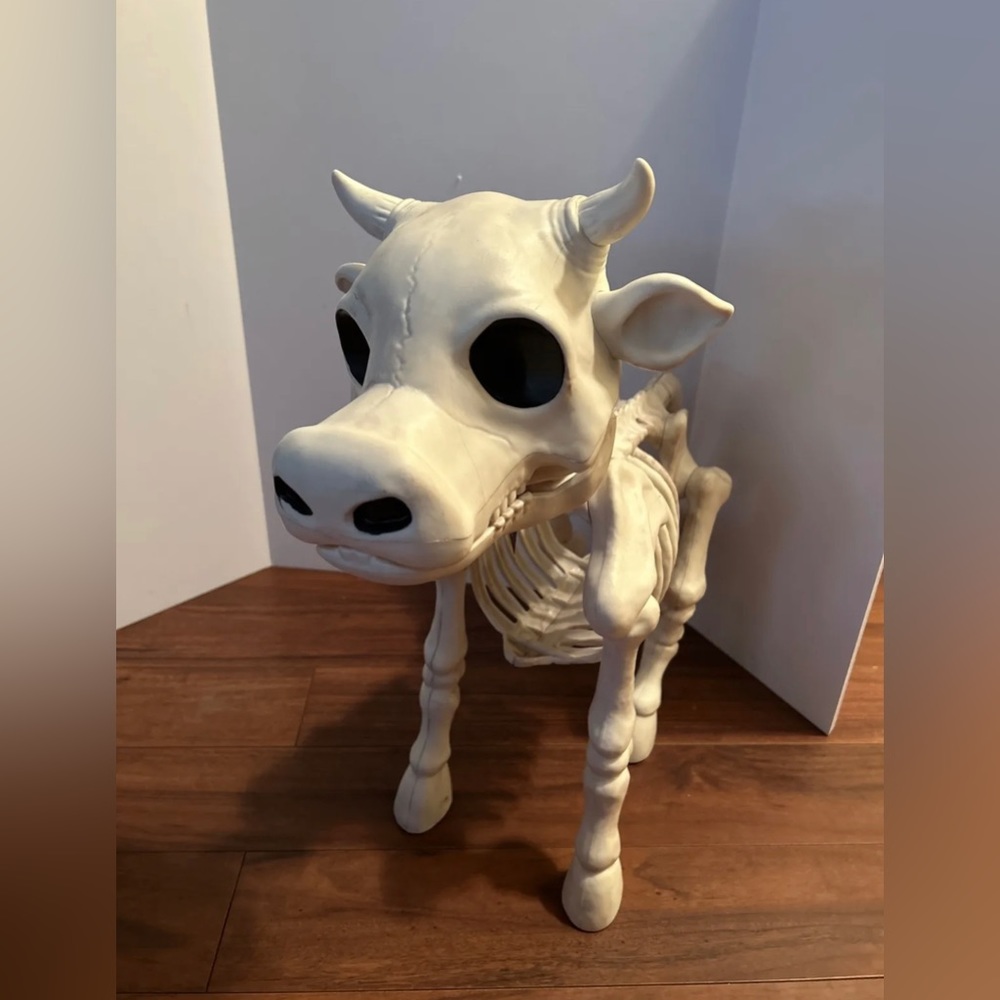 Red Shed Cow Skeleton Halloween Decoration Tractor Supply Tik Tok NEW